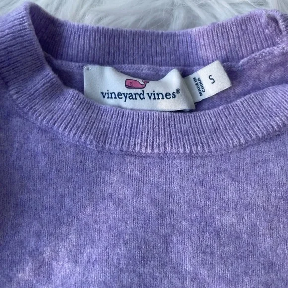 Vineyard Vines Lavender Sweater- ruffles - Woolf Blend - size small - Picture 3 of 9